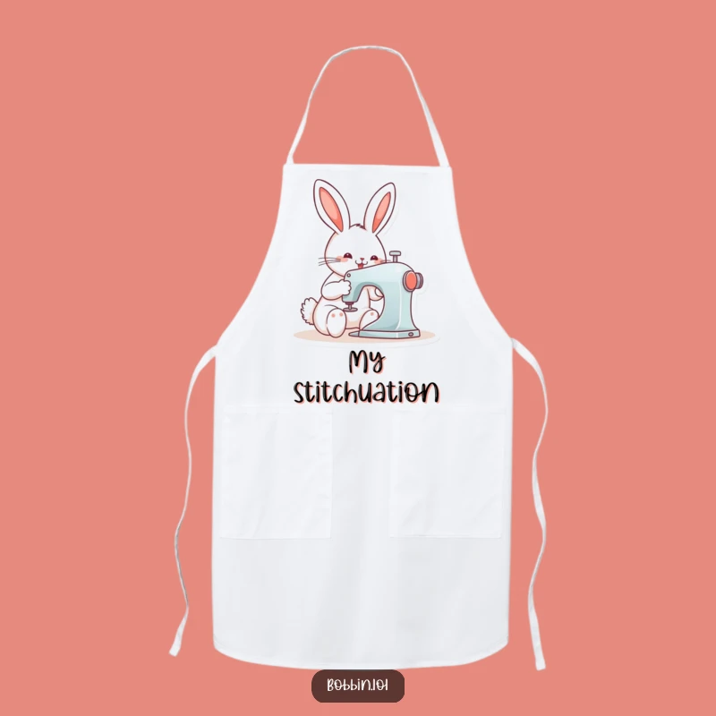 Funny Bunny Sewing Apron - Protect Your Clothes with Style!