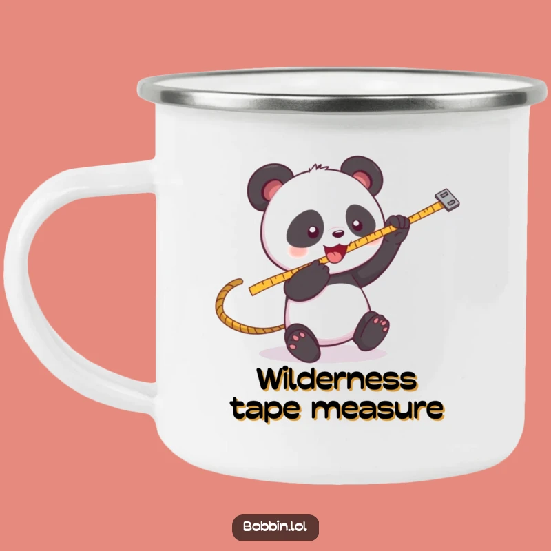 Funny Panda Sewing Camping Mug: Adventure-Ready with a Playful Crafter
