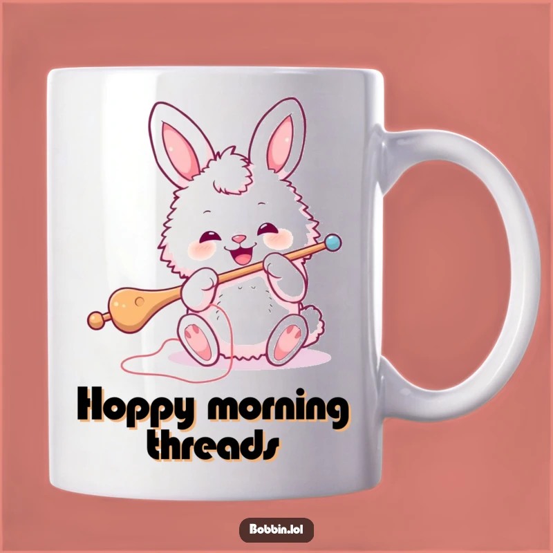 Funny Bunny Sewing Mug: Hoppy Crafting Fun, a Hilarious Gift for Needle Enthusiasts