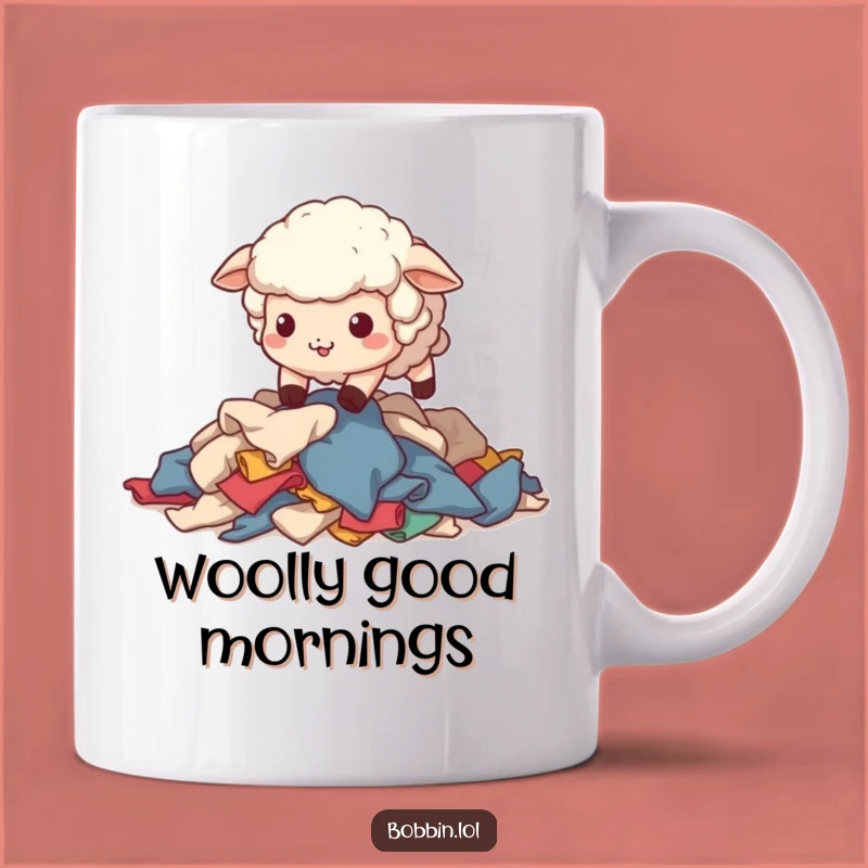 Funny Sheep Sewing Mug: Stumbling Sheep Fun, a Hilarious Gift for Crafters